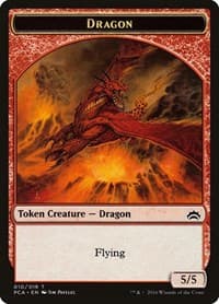 Dragon // Saproling Double-Sided Token - Planechase Anthology - Magic: The Gathering card