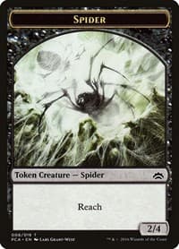 Spider // Saproling Double-Sided Token - Planechase Anthology - Magic: The Gathering card