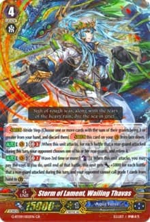 Storm of Lament, Wailing Thavas - G-BT09: Divine Dragon Caper - Cardfight Vanguard card