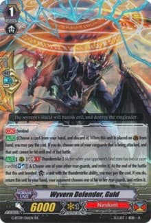 Wyvern Defender, Guld - G-BT09: Divine Dragon Caper - Cardfight Vanguard card