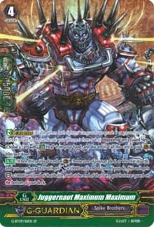Juggernaut Maximum Maximum (SP) - G-BT09: Divine Dragon Caper - Cardfight Vanguard card