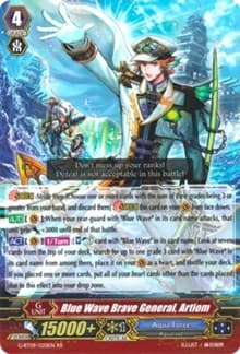 Blue Wave Brave General, Artiom - G-BT09: Divine Dragon Caper - Cardfight Vanguard card