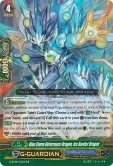 Blue Storm Deterrence Dragon, Ice Barrier Dragon - G-BT09: Divine Dragon Caper - Cardfight Vanguard card