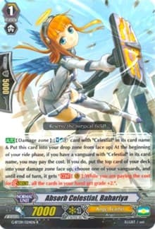 Absorb Celestial, Bahariya - G-BT09: Divine Dragon Caper - Cardfight Vanguard card