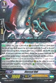 Abyssal Owl - G-BT09: Divine Dragon Caper - Cardfight Vanguard card