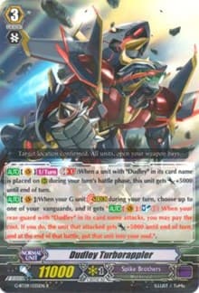 Dudley Turborappler - G-BT09: Divine Dragon Caper - Cardfight Vanguard card