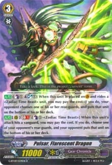 Pulsar, Flarescent Dragon - G-BT09: Divine Dragon Caper - Cardfight Vanguard card