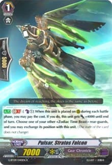 Pulsar, Stratos Falcon - G-BT09: Divine Dragon Caper - Cardfight Vanguard card