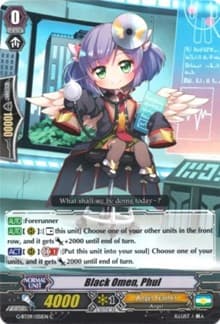 Black Omen, Phul - G-BT09: Divine Dragon Caper - Cardfight Vanguard card