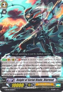Knight of Serial Blade, Diarmud - G-BT09: Divine Dragon Caper - Cardfight Vanguard card