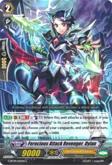 Ferocious Attack Revenger, Dylan - G-BT09: Divine Dragon Caper - Cardfight Vanguard card