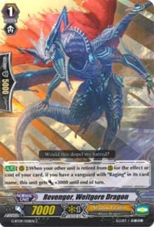 Revenger, Weitgore Dragon - G-BT09: Divine Dragon Caper - Cardfight Vanguard card