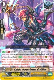 Knight of Ironcluster, Craiftine - G-BT09: Divine Dragon Caper - Cardfight Vanguard card