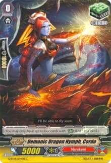 Demonic Dragon Nymph, Cordo - G-BT09: Divine Dragon Caper - Cardfight Vanguard card