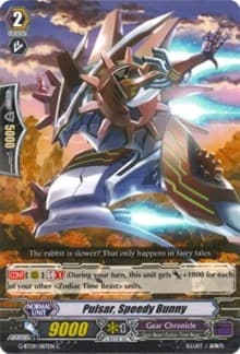Pulsar, Speedy Bunny - G-BT09: Divine Dragon Caper - Cardfight Vanguard card