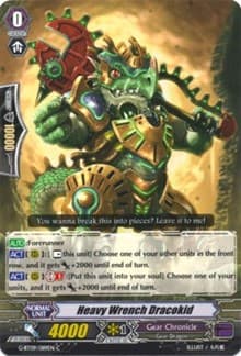 Heavy Wrench Dracokid - G-BT09: Divine Dragon Caper - Cardfight Vanguard card