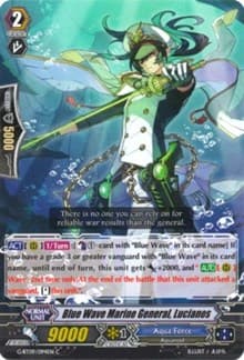 Blue Wave Marine General, Lucianos - G-BT09: Divine Dragon Caper - Cardfight Vanguard card