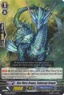 Blue Wave Dragon, Submerge Dragon - G-BT09: Divine Dragon Caper - Cardfight Vanguard card