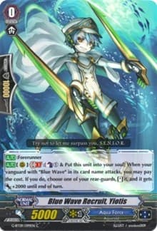 Blue Wave Recruit, Yiotis - G-BT09: Divine Dragon Caper - Cardfight Vanguard card