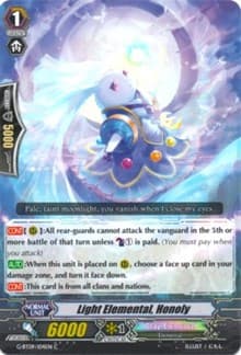 Light Elemental, Honoly - G-BT09: Divine Dragon Caper - Cardfight Vanguard card