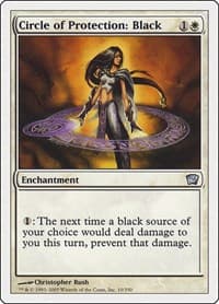 Circle of Protection: Black - 9th Edition - Magic: The Gathering card