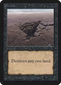 Sinkhole - Alpha Edition - Magic: The Gathering card