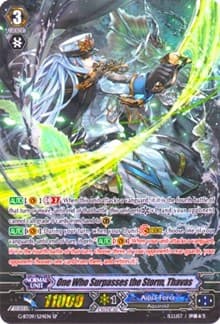 One Who Surpasses the Storm, Thavas (SP) - G-BT09: Divine Dragon Caper - Cardfight Vanguard card