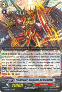 Eradicator, Dragonic Descendant - G-BT09: Divine Dragon Caper - Cardfight Vanguard card