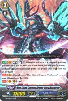 Blue Storm Supreme Dragon, Glory Maelstrom - G-BT09: Divine Dragon Caper - Cardfight Vanguard card