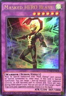 Masked HERO Blast - Shonen Jump Magazine Promos - YuGiOh card