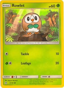 Rowlet - 9/149 (Water Web Holo) - Miscellaneous Cards & Products - Pokemon card