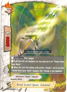 Wind Scaled Spear, Eskamal - Shine! Super Sun Dragon!! - Future Card BuddyFight card