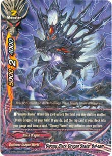Gloomy Black Dragon Snake, Bal-zam - Shine! Super Sun Dragon!! - Future Card BuddyFight card