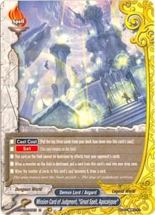 Mission Card of Judgment "Great Spell, Apocalypse" - Shine! Super Sun Dragon!! - Future Card BuddyFight card