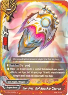 Sun Fist, Balknuckle Charge - Shine! Super Sun Dragon!! - Future Card BuddyFight card