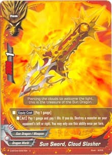 Sun Sword, Cloud Slasher - Shine! Super Sun Dragon!! - Future Card BuddyFight card