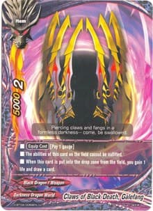Claws of Black Death, Galefang - Shine! Super Sun Dragon!! - Future Card BuddyFight card