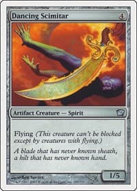 Dancing Scimitar - 9th Edition - Magic: The Gathering card