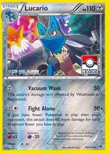 Lucario - 63/124 (Pokemon League) [2nd Place] - League & Championship Cards - Pokemon card