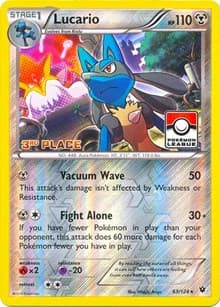 Lucario - 63/124 (Pokemon League) [3rd Place] - League & Championship Cards - Pokemon card