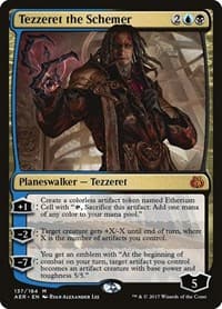 Tezzeret the Schemer - Aether Revolt - Magic: The Gathering card
