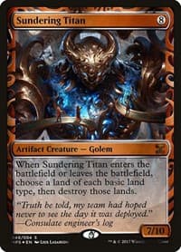 Sundering Titan - Masterpiece Series: Kaladesh Inventions - Magic: The Gathering card