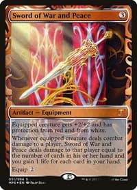 Sword of War and Peace - Masterpiece Series: Kaladesh Inventions - Magic: The Gathering card