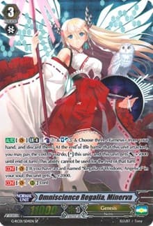 Omniscience Regalia, Minerva (SP) - G-RC01: Revival Collection - Cardfight Vanguard card