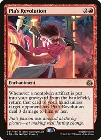 Pia's Revolution - Aether Revolt - Magic: The Gathering card
