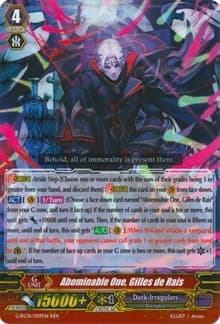 Abominable One, Gilles de Rais - G-RC01: Revival Collection - Cardfight Vanguard card