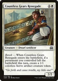 Countless Gears Renegade - Aether Revolt - Magic: The Gathering card