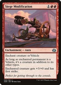 Siege Modification - Aether Revolt - Magic: The Gathering card