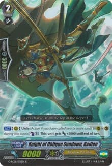 Knight of Oblique Sundown, Radion - G-RC01: Revival Collection - Cardfight Vanguard card