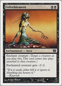 Enfeeblement - 9th Edition - Magic: The Gathering card